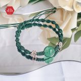  Vòng dây thắt đá phong thủy - Vòng thắt Thạch Anh Dâu Xanh - Gemstone Bracelets Ddreamer 