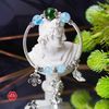 Vòng Đá Aquamarine Kết Hợp Đá Diopside Phối Charm