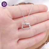  Dây Chuyền Nữ Mèo Kitty Đính Đá - Hello Kitty - Silver 925 Necklace Ddreamer - 1186DCH 