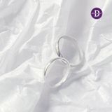  Nhẫn Bạc 925 Bản Mo Tròn - Nhẫn Bản Trơn Đơn Giản - Minimal Curvy Band Ring 2119NT 