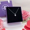 Diamond Heart Silver Necklace - Dây Chuyền Bi Mặt Trái Tim Đá Trắng Bạc 925 - Dây Chuyền Valentine - Ddreamer 620DCH