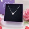 Big Heart Silver Necklace - Dây Chuyền Trái Tim Đính Đá Lớn Bạc 925 - Dây Chuyền Valentine - Ddreamer 002DCH