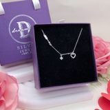  Heart Arrow Flower Silver Necklace - Dây Chuyền Trái Tim & Mũi Tên & Hoa Tòn Ten Bạc 925 - Dây Chuyền Valentine - Ddreamer 851DCH 