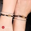 Vòng Dây Thắt Couple Lu Thống Thạch Anh Tóc Vàng & Charm Bạc 925 - Vòng Dây Thắt Đá Thiên Nhiên - Ddreamer