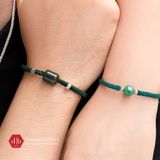  Vòng Tay Thắt Couple Lu Thống Phối Charm Bạc 925 Cho Mệnh Hỏa - Mộc 