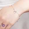 Heart Silver Bracelet - Lắc Tay Bạc 925 Trái Tim Rơi Ddreamer 083VTT