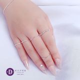  Nhẫn Bạc 925 - Kiểu Đơn Giản Xoắn Dẹp Unisex Flat Twist Silver Ring 1905NT 