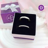  Couple Silver Rings - Nhẫn Cặp Kiểu Bản Trơn & Nhẫn 1 Hàng Đá - Nhẫn Couple Bạc 925 