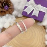  Couple Silver Rings - Nhẫn Cặp Kiểu Bản Trơn & Nhẫn 1 Hàng Đá - Nhẫn Couple Bạc 925 