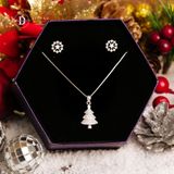  Christmas Tree Christmas Gift Jewelry Set - Bộ Trang Sức Cây Thông Giáng Sinh Đính Đá CZ- Quà Tặng Giáng Sinh 