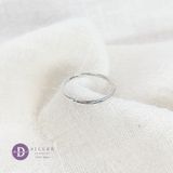  Minimal Basic Ring - Sterling Silver Ring - Nhẫn Bạc 925 Kiểu Trơn Đơn Giản 1004NT Ddreamer 