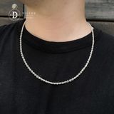  Dây Chuyền Trơn Bạc 999 - Xích Oval Dày 4li - Khoá S Dày - Dây chuyền Bạc 925 - Silver 925 Necklace Basic Chain Ddreamer - 1142DCT 