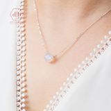  Dây Chuyền Đá Moonstone- Dây Chuyền Bạc Mix Đá Phong Thuỷ Thiên Nhiên - Không kỵ mệnh 