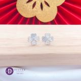  Lucky Flower Silver Earrings - Bông Tai Cỏ 4 Lá Đính Đá Bạc 925 - Ddreamer - 3084BTH 