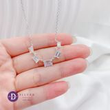  Queen 5 Baguette Stone Silver Necklace - Dây Chuyền 5 Viên Đá Baguette Bạc 925  - Ddreamer 1212DCH 