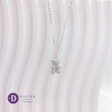  Mini Sparkling Gummy Bear Silver Necklace - Dây Chuyền Gấu Đính Đá Bạc 925  - Ddreamer 1203DCH 