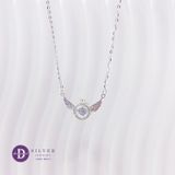  Dancing Stone Ring & Angel Wing Silver Necklace - Dây Chuyền Trái Tim Cánh Thiên Thần Bạc 925  - Ddreamer 1207DCH 