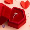 Nhẫn Đá Trái Tim Đai Xích Cá Tính - Nhẫn Tặng Bạn Gái Dịp Valentine - Heart Chain Freesize Silver Ring 2525NH