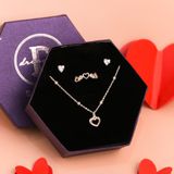  Jewelry Gift Set - Bộ Trang Sức Trái Tim Bi Trơn Trẻ Trung, Nữ Tính - Heart Gift Set 