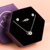 Jewelry Gift Set - Bộ Trang Sức Đồng Điếu Đính Đá CZ Trẻ Trung, Nữ Tính - Coin CZ Gift Set