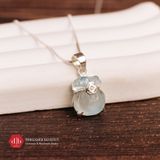  Dây Chuyền Túi Tiền Đá Aquamarine Thu Hút Tài Khí, May Mắn - Dây Chuyền Đá Phong Thủy Mệnh Thủy & Mộc 