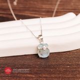  Dây Chuyền Túi Tiền Đá Aquamarine Thu Hút Tài Khí, May Mắn - Dây Chuyền Đá Phong Thủy Mệnh Thủy & Mộc 