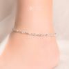 Premium Line Dottie Silver Anklet Bracelet - Lắc Chân Bi Xoắn & Vát - Lắc Chân Bạc 925 447LCT