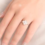  Lucky Flower Ring - Nhẫn Nữ Bạc 925 Cỏ 4 Lá May Mắn Ddreamer 2671NH 