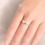  Bow Princess Silver Ring - Nhẫn Bạc 925 Nơ Đính Đá Nữ Tính - Ddreamer 2689NH 