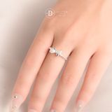  Bow Princess Silver Ring - Nhẫn Bạc 925 Nơ Đính Đá Nữ Tính - Ddreamer 2689NH 