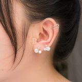  Pearl Shell Star Silver Earring - Bông Tai Sò Sao Biển Ngọc Trai Ddreamer - 917BTH 