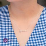  Sparkling Arrow Bell Silver Necklace - Dây Chuyền Mũi Tên Bạc 925 353DCH 