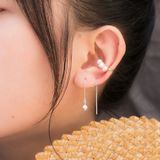  Bông Tai Kẹp Vành Bạc 925 Earcuff Hạt Ngọc Trai Pearls 2757EC 