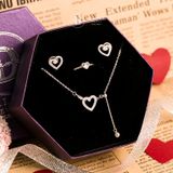  Jewelry Gift Set - Bộ Trang Sức Heart Trái Tim Đính Đá CZ Sang Trọng - Heart Gift Set 