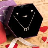  Jewelry Gift Set - Bộ Trang Sức Trái Tim Đính Đá CZ Nữ Tính, Thanh Lịch - Heart Gift Set 