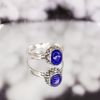 Lapis Gemstone Oxidized Silver Ring - Nhẫn Bạc 925 Đá Lapis Cá Tính 244SR