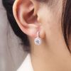 Hoa Tai Khoen Gài Premium Diamond Button 6Li Line Đá- Bông Tai Bạc 925 Đính Đá CZ 5A Cao Cấp Premium Ddreamer P2947BTH