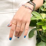  Minimal Chain Gold Plated Silver Ring - Nhẫn Kiểu Mắc Xích Xi Vàng 2323NT 