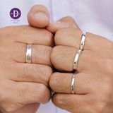  Nhẫn Bản Trơn Vát Đơn Giản Minimal - Nhẫn Bạc 925 Minimal Band Ring 1925NT 