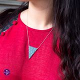  Dây Chuyền Blue Sky Triangle Silver Necklace 611DCH 