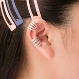  Hoa Tai Bạc 925 Kẹp Vành Earcuff 5 Lines Twist & Flat Và 5 Line Trơn 1405EC 644EC 253EC 