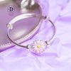 Kiềng Em Bé Bạc 99 - Kiềng Baby Hoa Cúc Hồng Trắng Pink Daisy K393