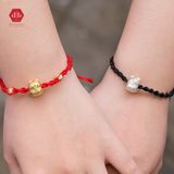  Vòng Thắt May Mắn Mèo May Mắn - Charm Bạc 925 - Vòng Dây Thắt Ngũ Sắc Thủ Công Theo Yêu Cầu 