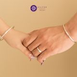  Kiềng Basic Bạc 925 Kiểu Đơn Giản - Personalised Engraved Silver Bangle - Kiềng Couple Bạc 925 Khắc Chữ 