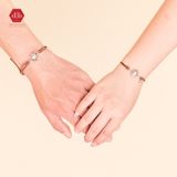  Vòng Tay Thắt Couple Charm Bạc 925 Mặt Trời 