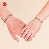  Vòng Tay Thắt Couple Charm Bạc 925 Mặt Trời 