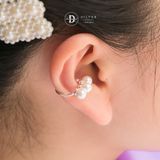  Bông Tai Kẹp Vành Bạc 925 Earcuff Hạt Ngọc Trai Pearls 2757EC 