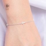  Cross Silver Bracelet - Lắc Tay Thánh Giá Bạc 925 Kiểu Unisex 1092VTT 