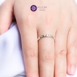  Minimal Cool Chain Sterling Silver Ring - Nhẫn Bạc 925 Bản Xích Trơn 2323NT Ddreamer 