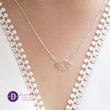  Vietnam Lotus Sterling Silver Necklace - Dây Chuyền Hoa Sen Bạc 925 - Vietnam Necklace 689DCT 